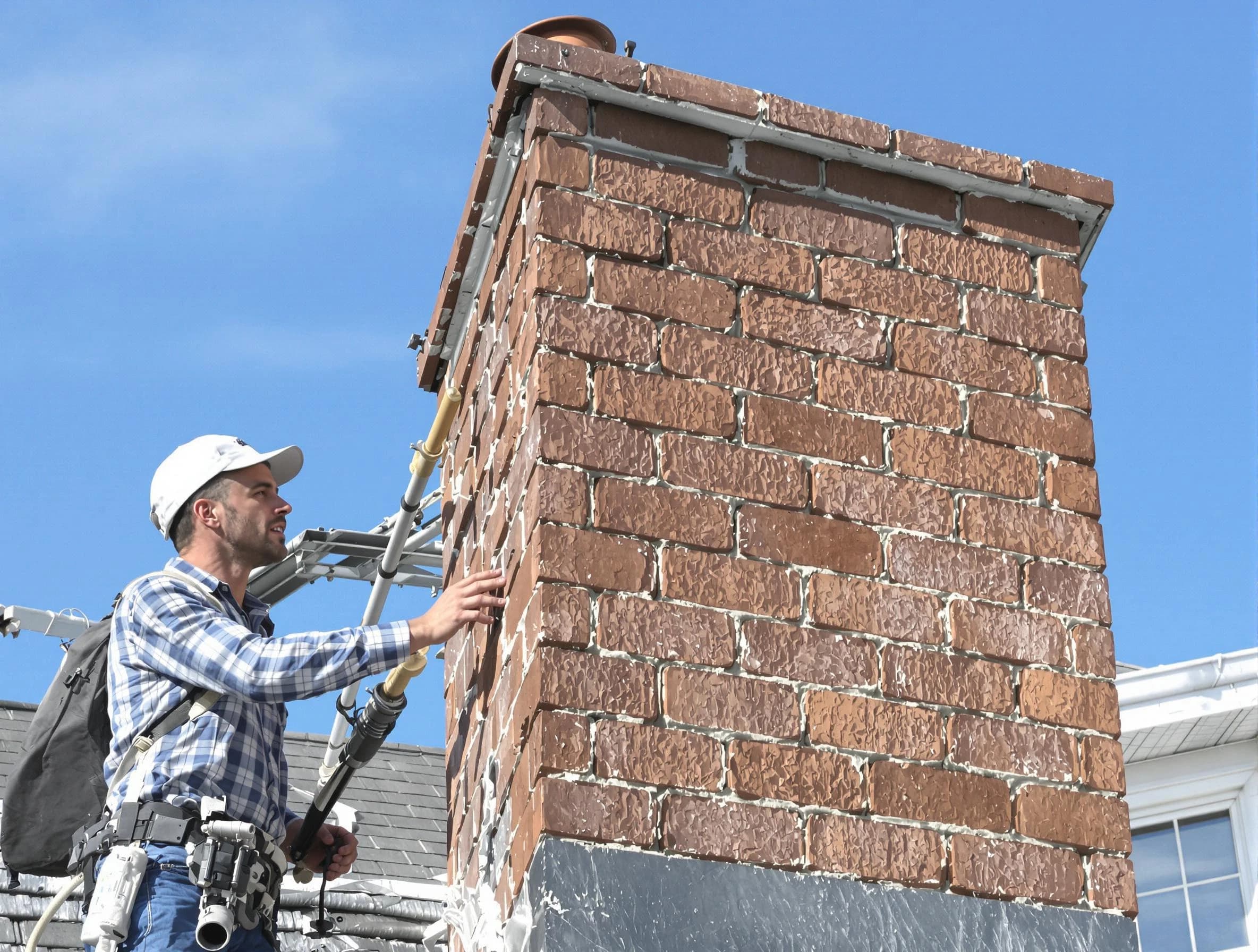 Brickwork for a chimney rebuild by Meadowbrook Chimney Sweep in Meadowbrook, AL
