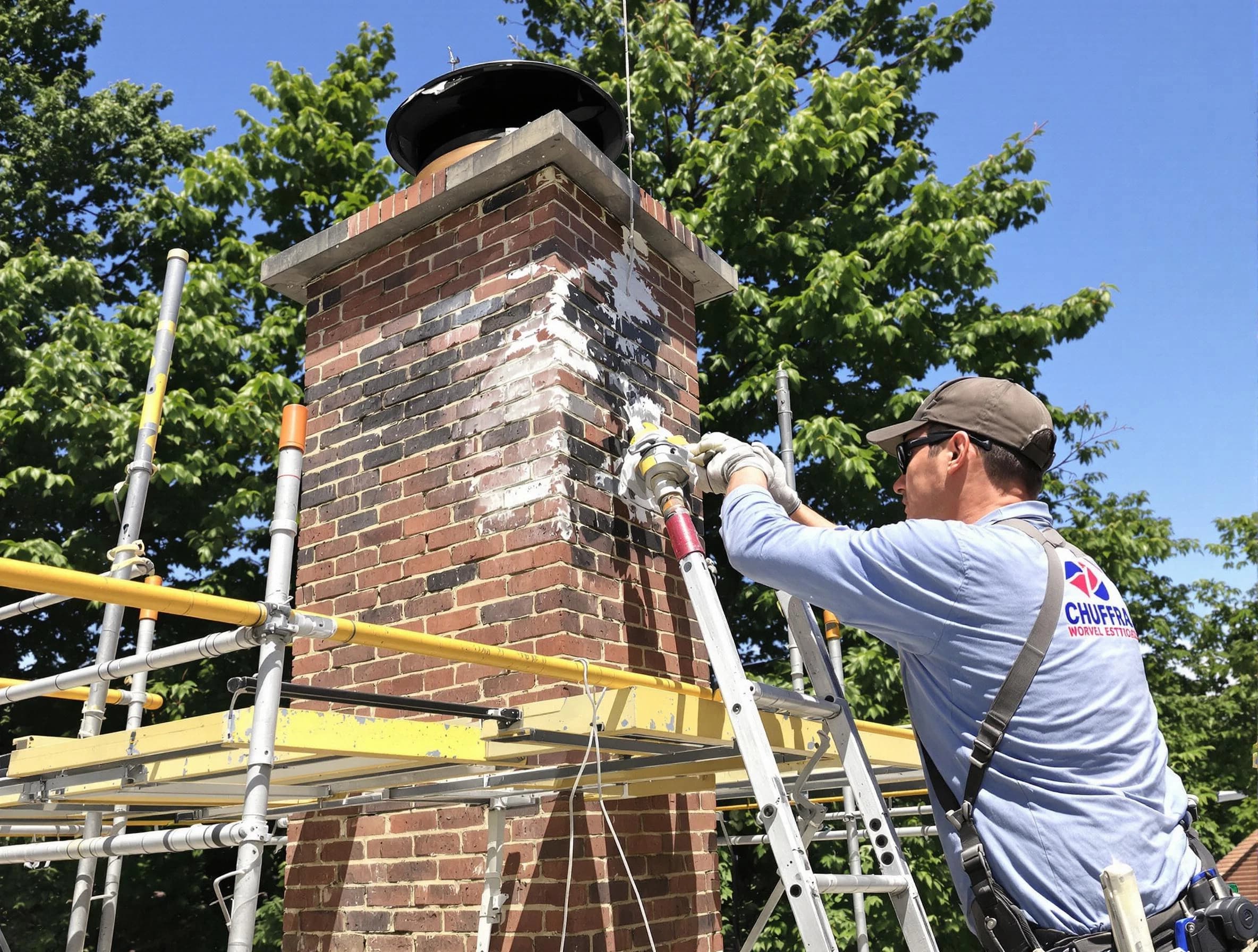 Structural chimney repair by Meadowbrook Chimney Sweep in Meadowbrook, AL