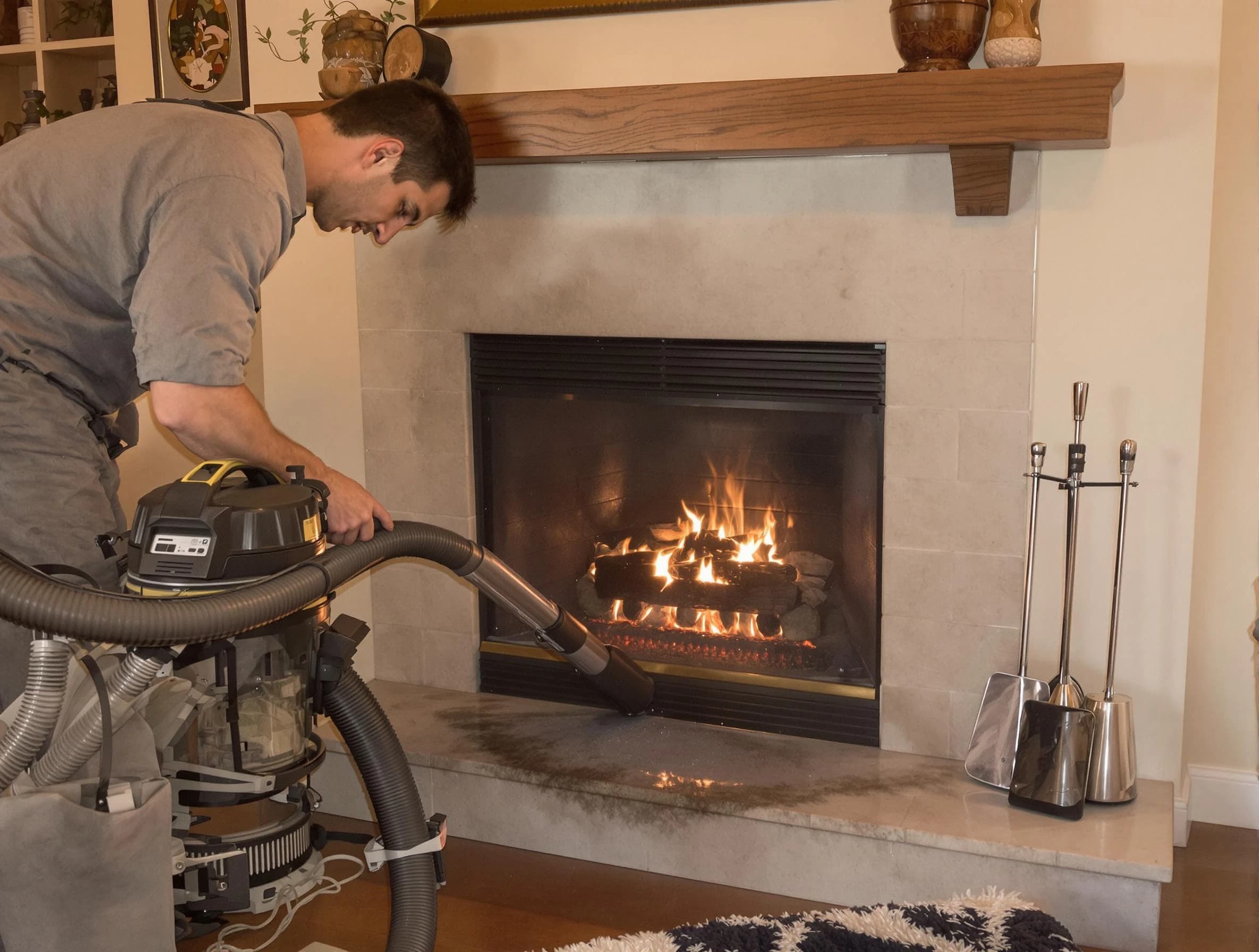 Routine fireplace upkeep by Meadowbrook Chimney Sweep in Meadowbrook, AL