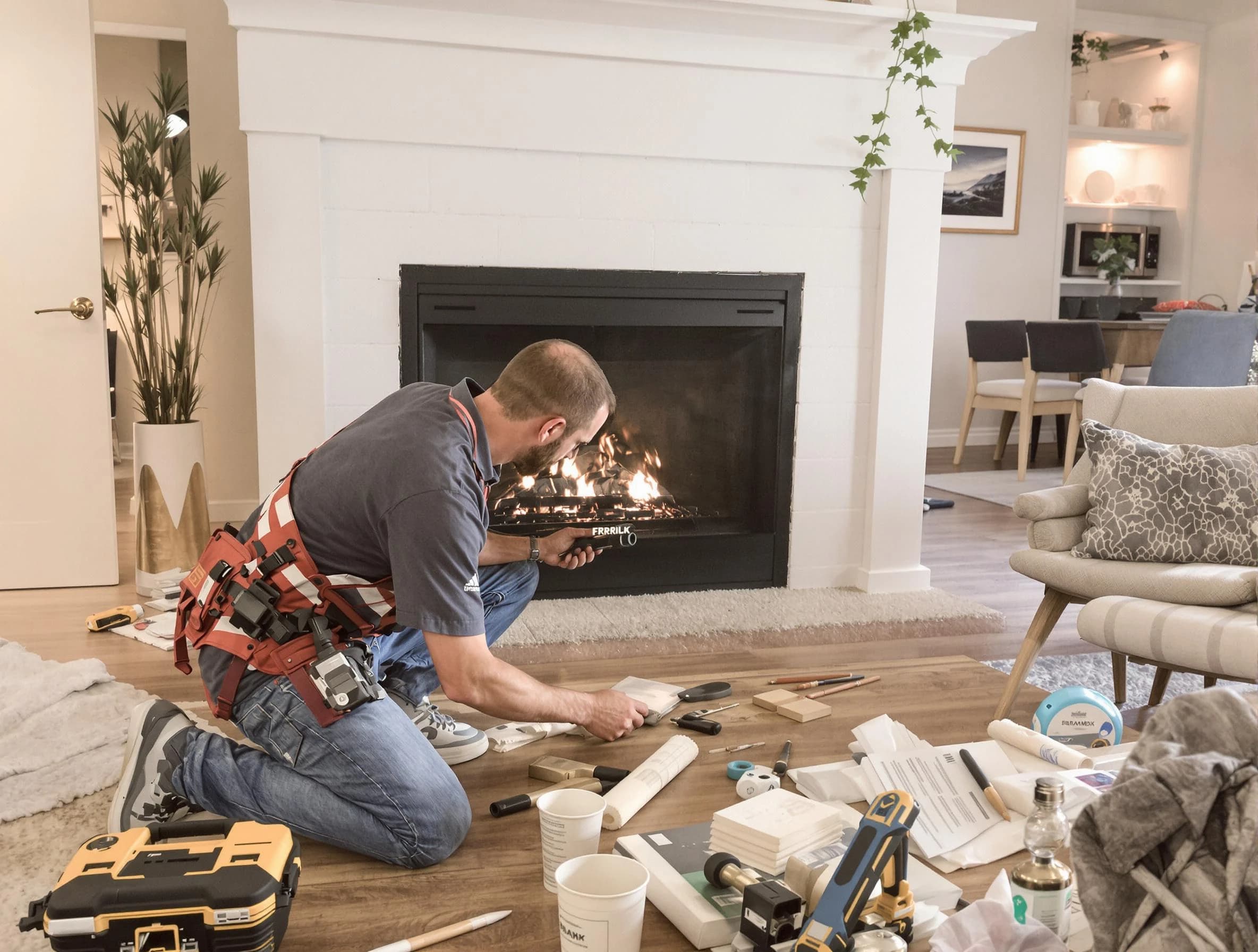 Meadowbrook Chimney Sweep performing fireplace repair in Meadowbrook, AL
