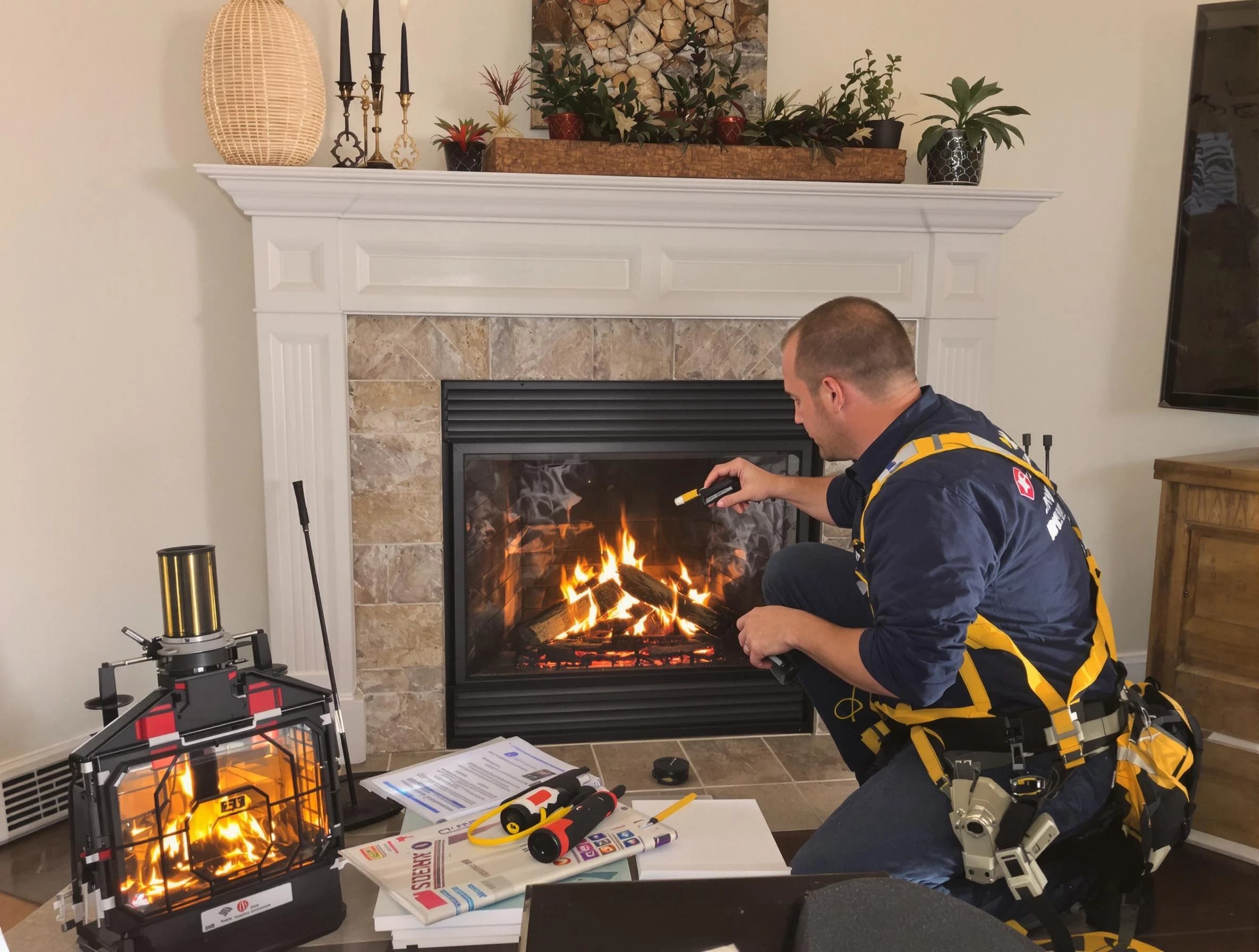 Safety-focused fireplace inspection by Meadowbrook Chimney Sweep in Meadowbrook, AL