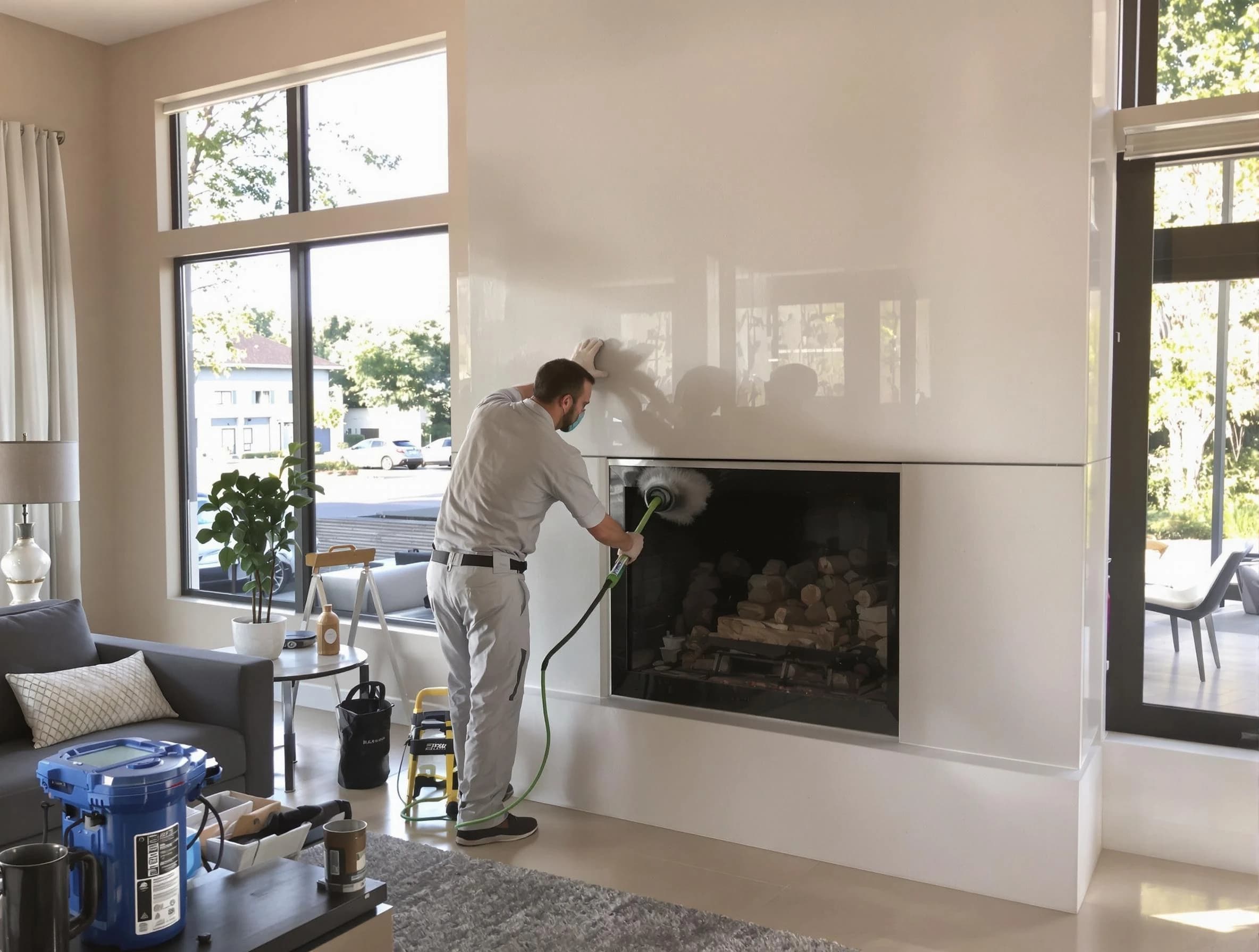 Meadowbrook Chimney Sweep performing thorough soot removal in Meadowbrook, AL