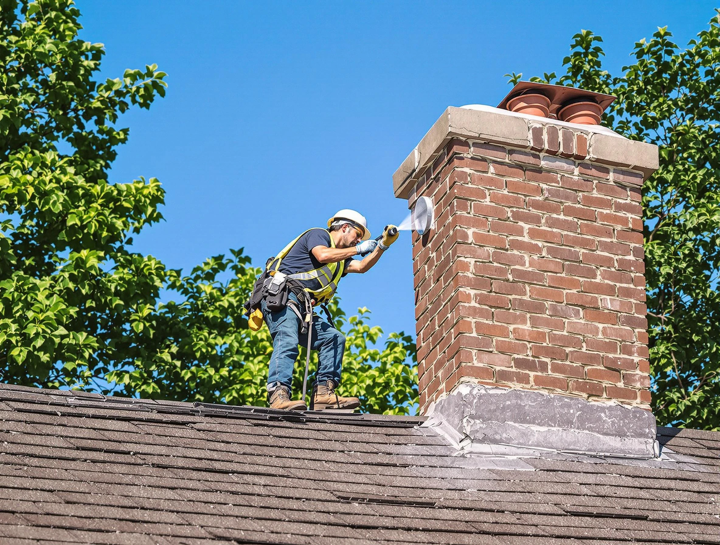 Meadowbrook Chimney Sweep performing an inspection with advanced tools in Meadowbrook, AL