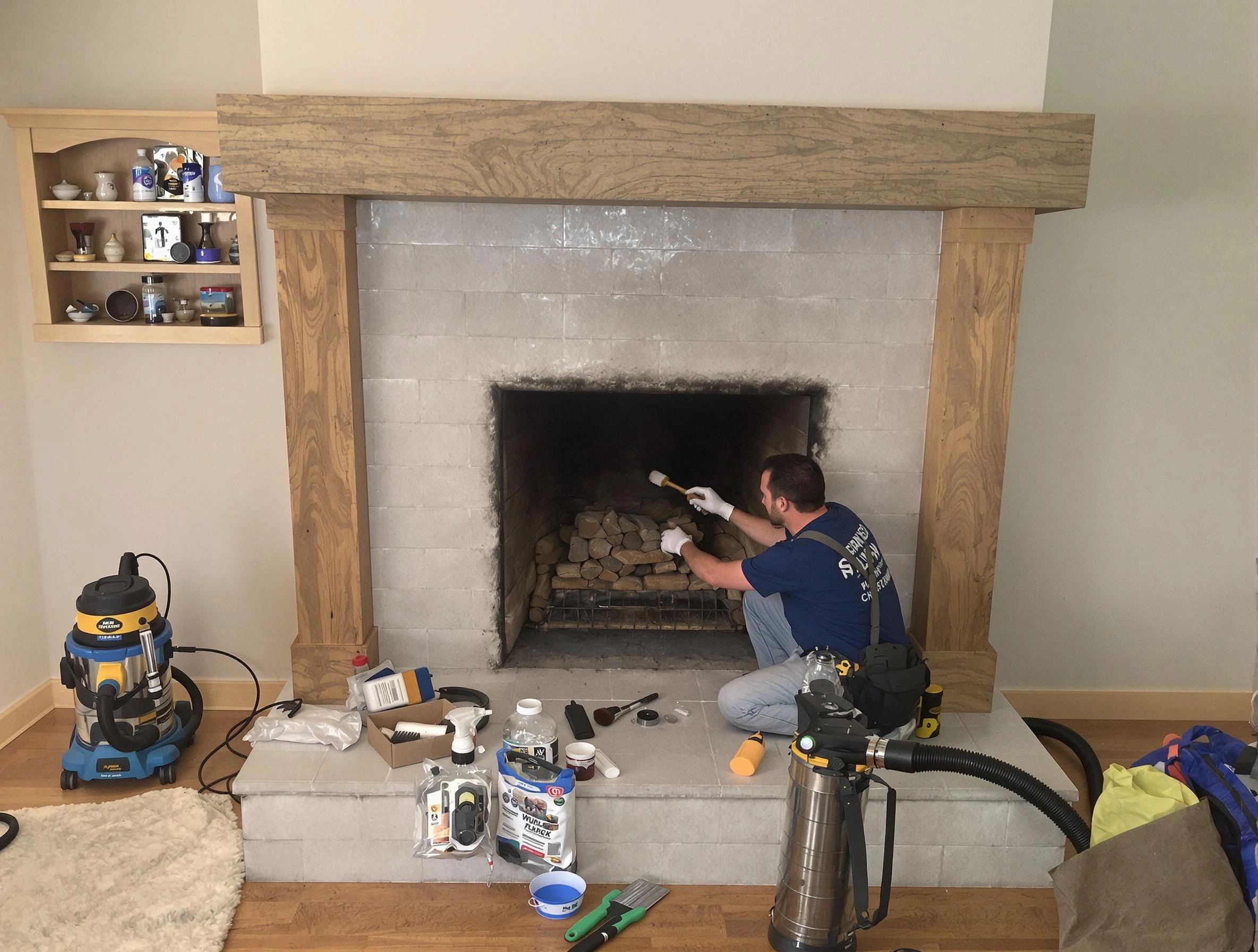 Detailed creosote removal process by Meadowbrook Chimney Sweep in Meadowbrook, AL