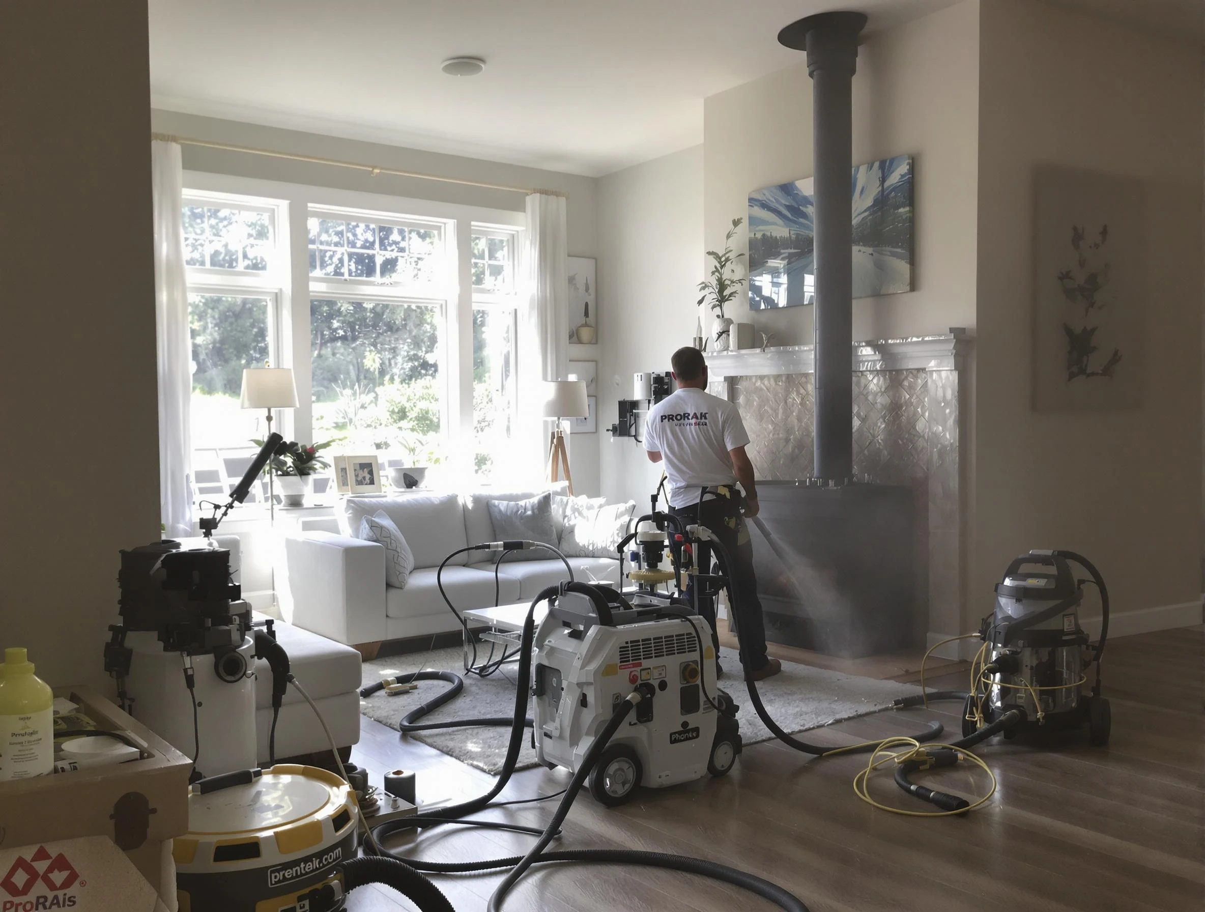 Soot removal service by Meadowbrook Chimney Sweep for a fireplace in Meadowbrook, AL